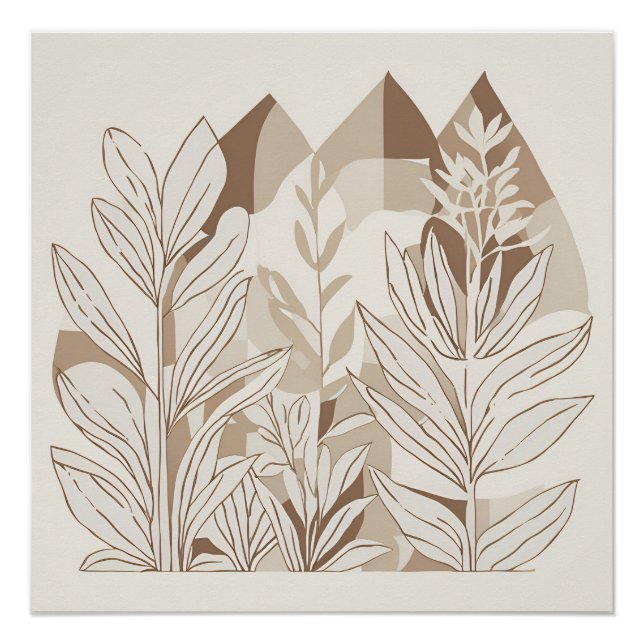 Póster Terracotta Wildflower Boho Primavera Wall Art Russ (Frente)