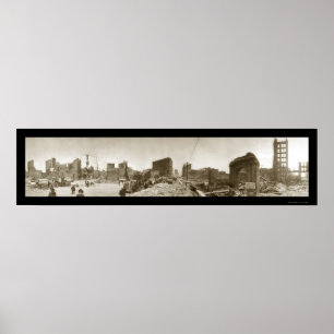 Póster Terramoto Damage SF CA Foto 1906