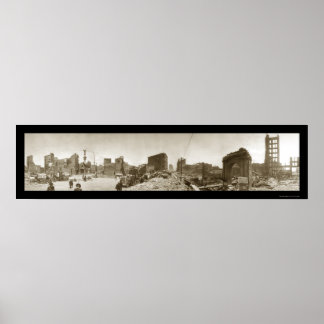 Póster Terramoto Damage SF CA Foto 1906