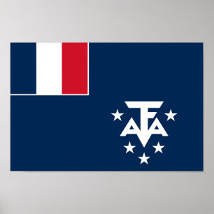 Poster Terras Antárticas Austrais Francesas