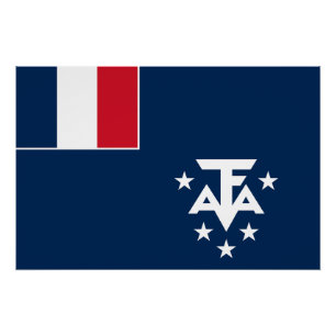 Póster Terras Austrais e Antárticas Francesas