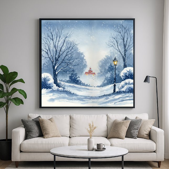 Poster Terras Maravilhas do inverno - Paisagem de Estilo  (Criador carregado)