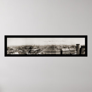 Póster Terre Haute na foto 1913 da corte