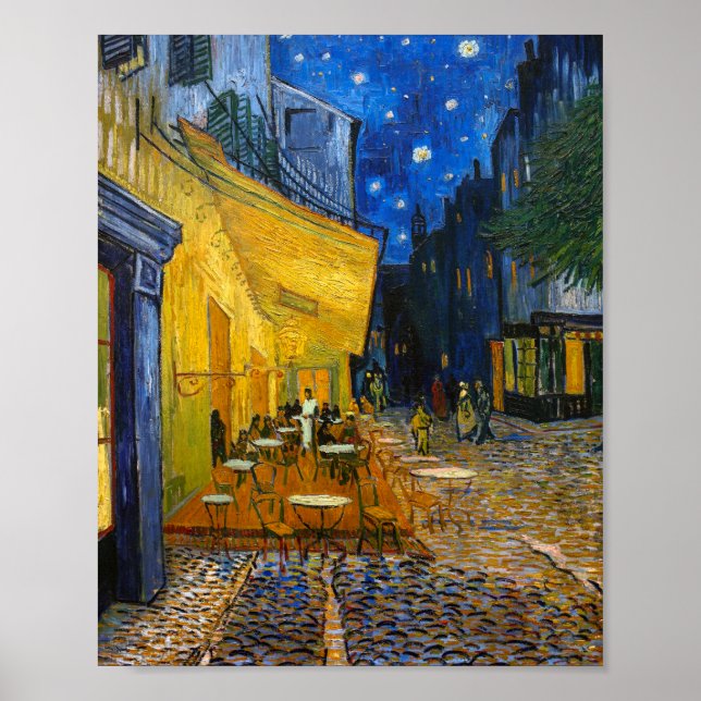 Poster Térrea do Café à Noite | Van Gogh | (Frente)