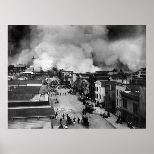 Póster Terremoto de São Francisco em 1906
