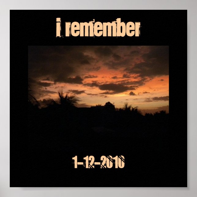 Poster Terremoto no Haiti (Frente)