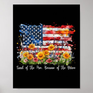 Poster Terreno de Flores Silvestres Terra de Livres Por C
