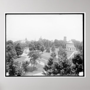 Poster Terreno, faculdade de Amherst, Amherst, massa.