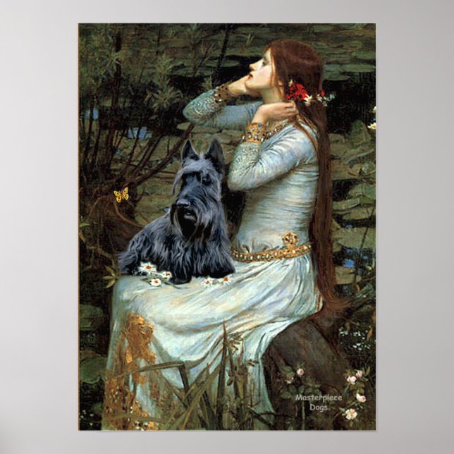 Póster Terrier Escocês 2 - Ophelia Sentada (Frente)