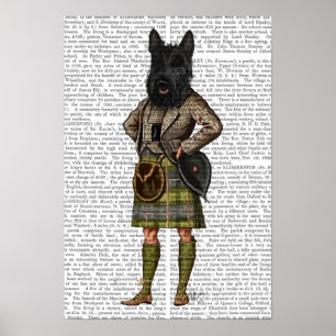 Póster Terrier escocês em kilt