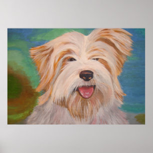 Poster Terrier Retrato Pet Dog Art