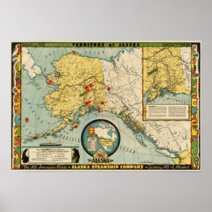 Poster Território de Alaska