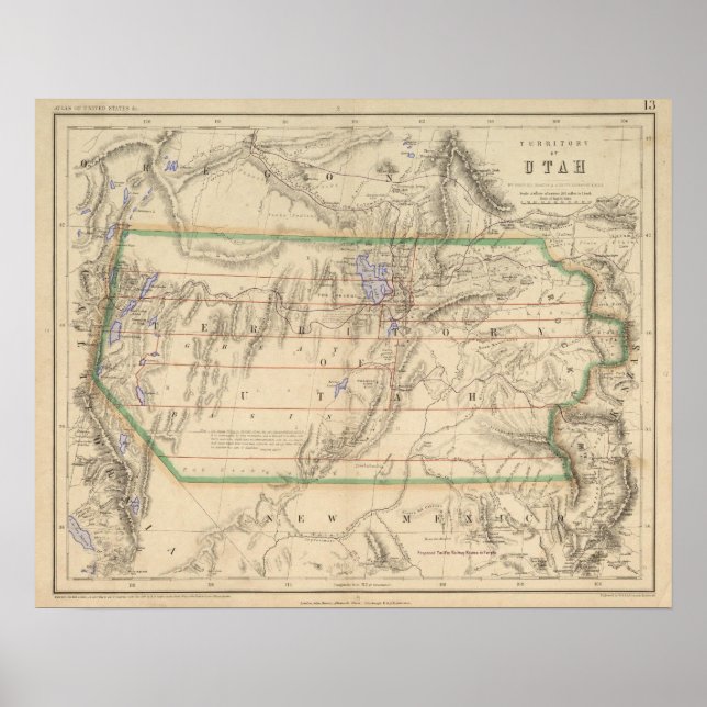 Poster Território de Utah (Frente)