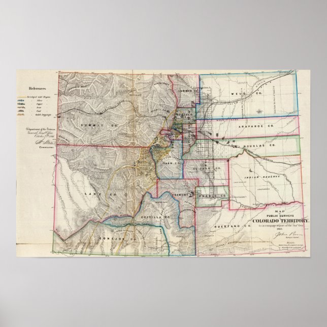 Póster Território do Colorado (Frente)