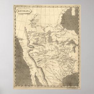 Poster Território Louisiana: 1804