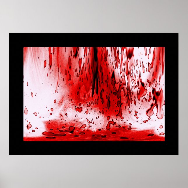 Poster Terror Assustador Sangrento Halloween (Frente)