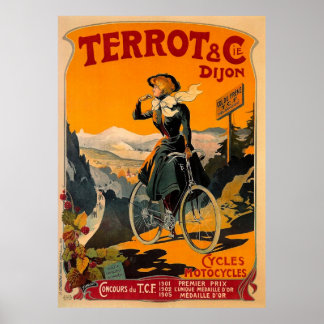 Poster Terrot & Cie Dijon Vintage Bike