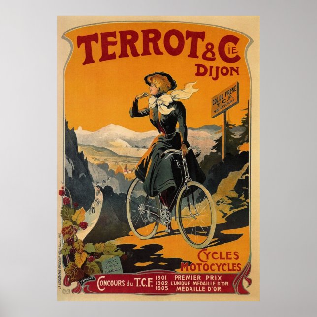 Poster Terrot & Cie Dijon Vintage Bike (Frente)