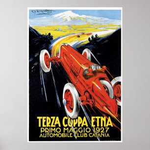 Póster Terza Coppa Etna