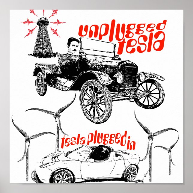 Póster Tesla (Frente)