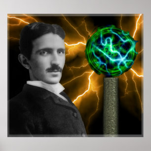 Poster TESLA COIL e NIKOLA TESLA