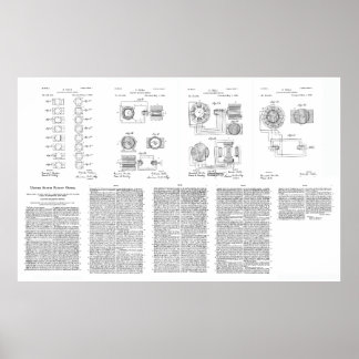 Poster Tesla Elero-Magnet Motor Patent US381968 p 1-9