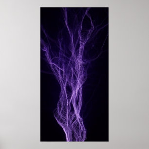 Poster Tesla pôr o relâmpago