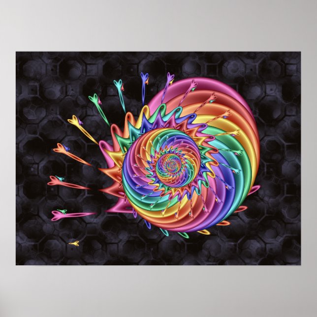 Poster Tesoura Espiral (Frente)