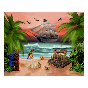 PÓSTER TESOURO DOS PIRATAS