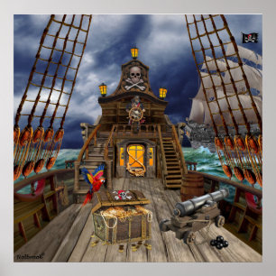 PÓSTER TESOURO ROUBADO DO PIRATA