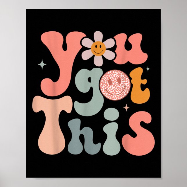 Poster Test Day Teacher Shirt Motivational Testing Day St (Frente)