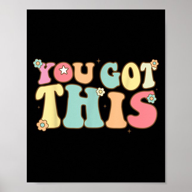 Poster Test Day Teacher Shirt Motivational Testing Day St (Frente)