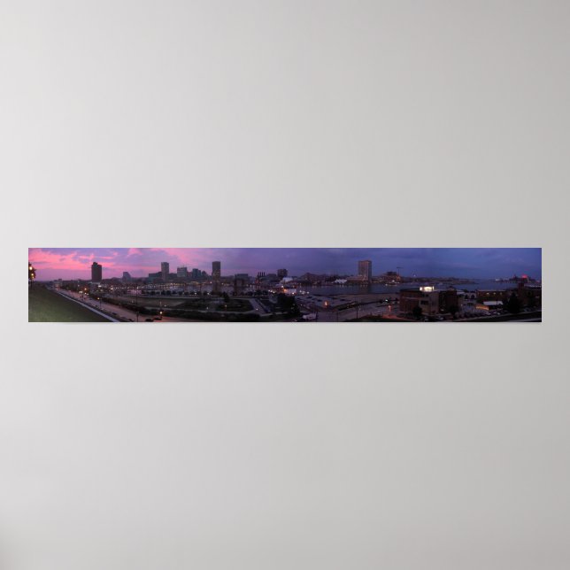 Póster Teste Baltimore Panorama (Frente)