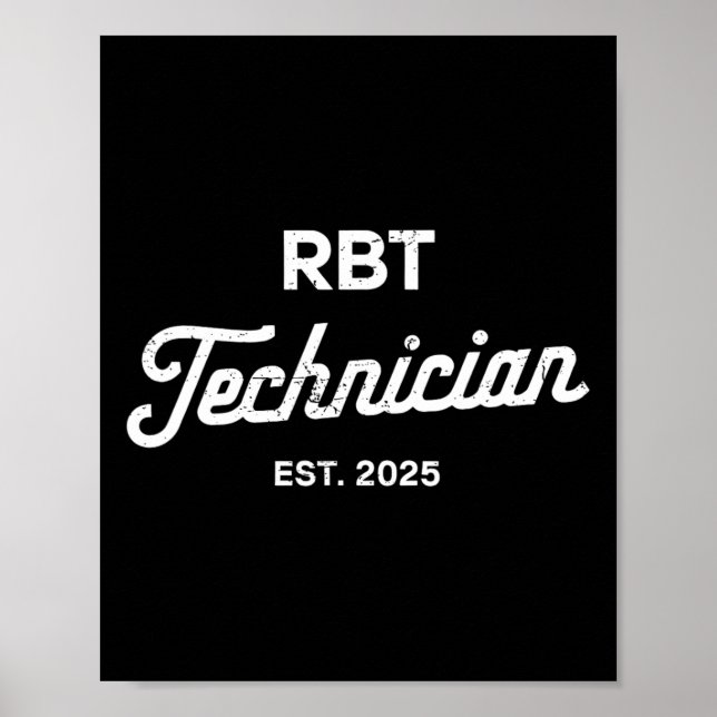 Poster Teste De Graduação De Rbt Do Técnico De Comportame (Frente)