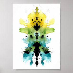 Poster Teste de Inkblot Rorschach. Não me chame de louca