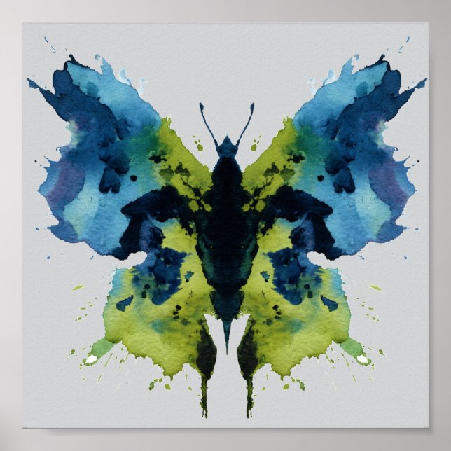 Poster Teste de Inkblot Rorschach. Não me chame de louca (Frente)