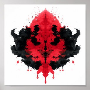 Poster Teste de Inkblot Rorschach. Não me chame de louca