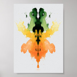 Poster Teste de Inkblot Rorschach. Não me chame de louca