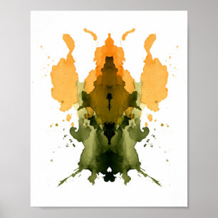 Poster Teste de Inkblot Rorschach. Não me chame de louca