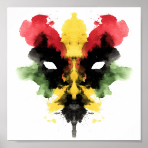 Poster Teste de Inkblot Rorschach. Não me chame de louca