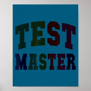 Poster Teste engraçado mestre dia de teste modo professor