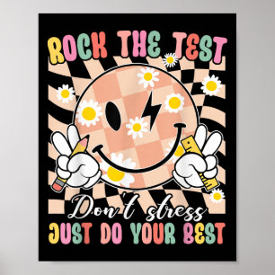 Poster Teste Engraçado Sorrindo Rosto O Motivacional De T