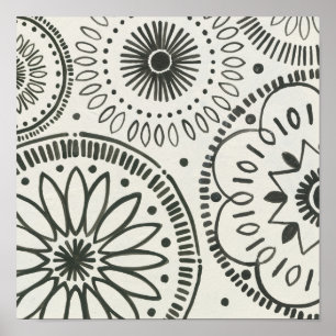 Poster Teste padrão abstrato de Kami