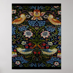 Poster Teste padrão bonito de William Morris, nouveau da