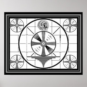 Póster Teste padrão de teste principal indiano 16 x 20