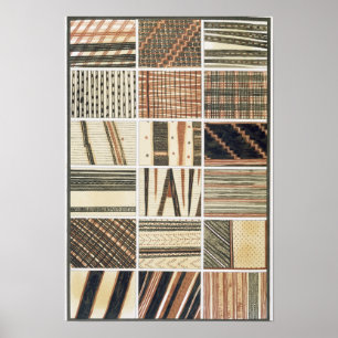 Poster Teste padrão do tapa polinésio do cozinheiro