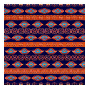 Póster Teste padrão tribal étnico do sudoeste