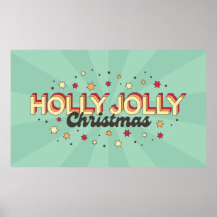 Poster Testemunha de Holly Jolly, retro de Natal