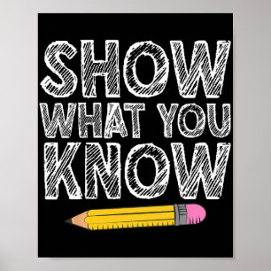 Poster Testes De Arte Do Dia Para Mulheres Homens Teste D