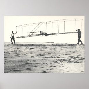 Póster Testes de Glider dos Irmãos Wright